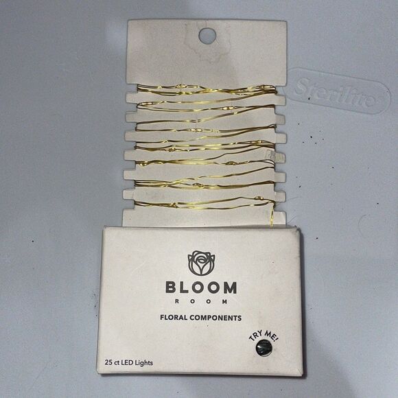 Bloom Room 25 ct LED Mini Gold Wire with Warm White String Lights - Picture 4 of 5